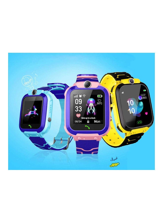 BSNL - 400.0 mAh Q12 Kids Smart Watch Phone with LBS Tracking and SIM Card Support Pink - Image 1