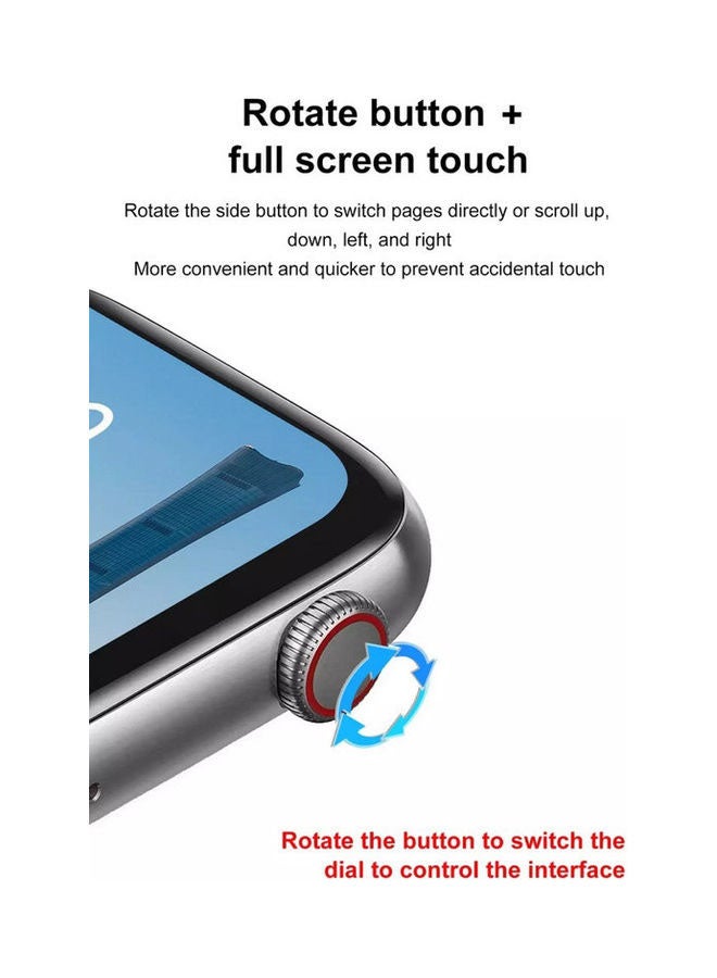 200.0 mAh S12 Pro Series6 Full Screen Smart Watch With Bluetooth Calling Black