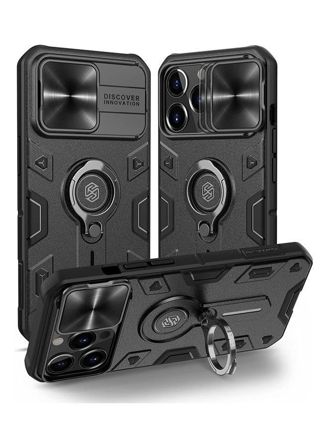 Nillkin Camshield Armor Case For Apple iPhone 13 Pro Max Case With Kickstand And Slide Camera Cover Black  - Image 1