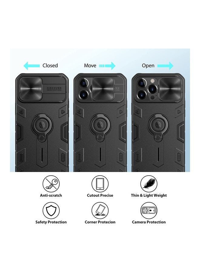Nillkin Camshield Armor Case For Apple iPhone 13 Pro Max Case With Kickstand And Slide Camera Cover Black  - Image 2