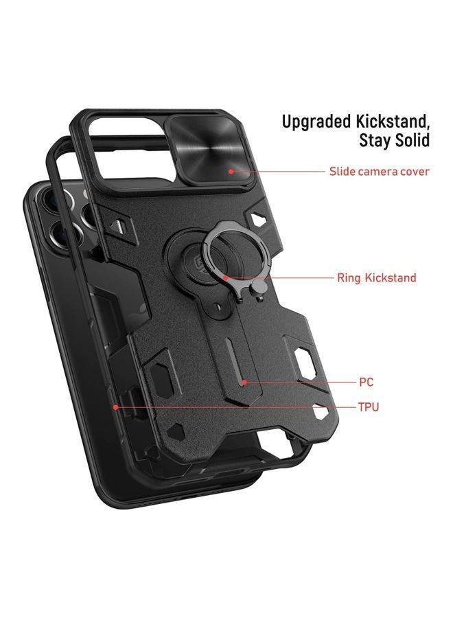 Nillkin Camshield Armor Case For Apple iPhone 13 Pro Max Case With Kickstand And Slide Camera Cover Black  - Image 3