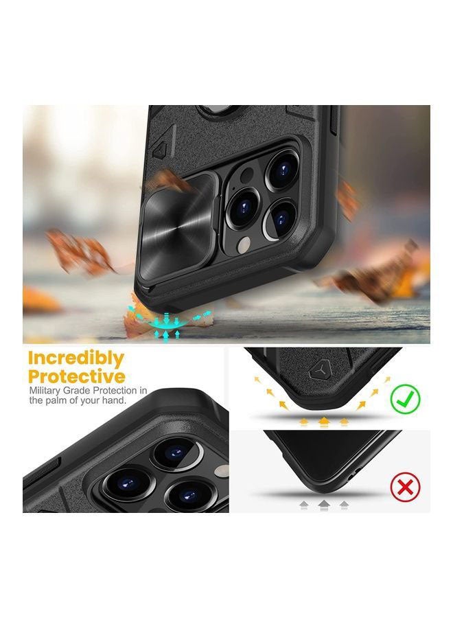 Nillkin Camshield Armor Case For Apple iPhone 13 Pro Max Case With Kickstand And Slide Camera Cover Black  - Image 4