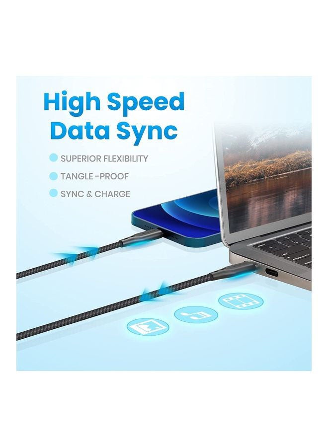 Remson Trio Pack Fast Charger 100W PD 3.0 GaN Tech Wall Charger with MFi USB-C to Lightning Cable and USB-C to USB-C Cable for MacBook Pro/Air/iPad/iPhone 13 Pro Max Black - Image 4