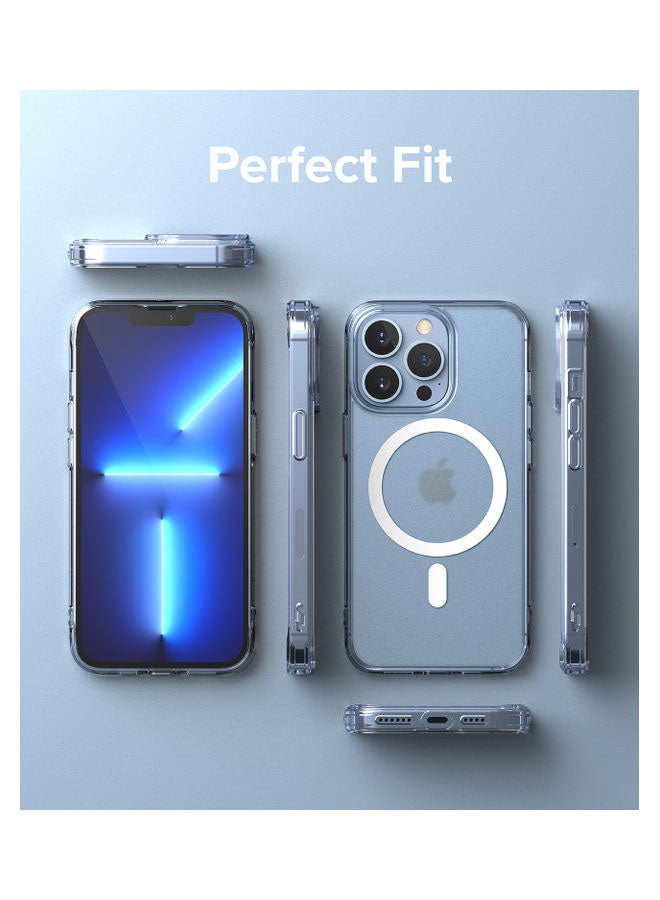 Ringke - Fusion Magnetic Hard Translucent Shockproof Soft TPU Bumper Phone Case For iPhone 13 Pro Max Matte Clear - Image 1