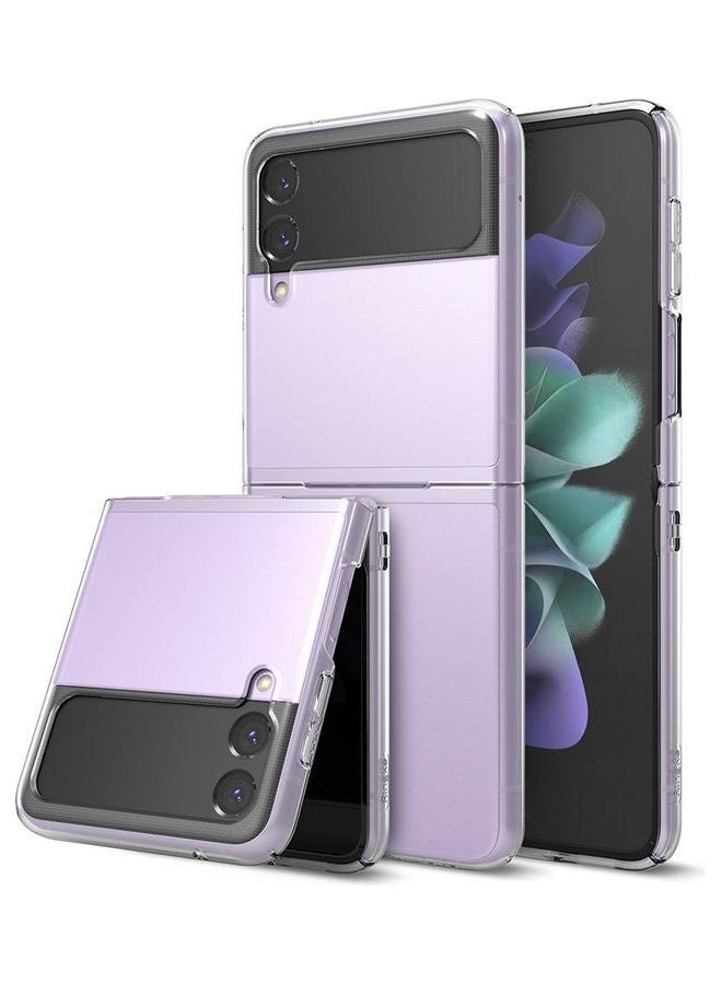 Ringke - Anti-Cling Micro-Dot Technology Shockproof Protective Slim Case for Galaxy Z Flip 3 5G (2021) Clear - Image 1