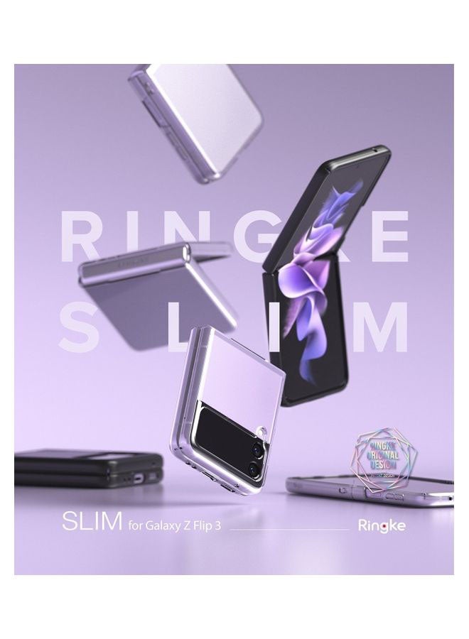 Ringke - Anti-Cling Micro-Dot Technology Shockproof Protective Slim Case for Galaxy Z Flip 3 5G (2021) Clear - Image 1