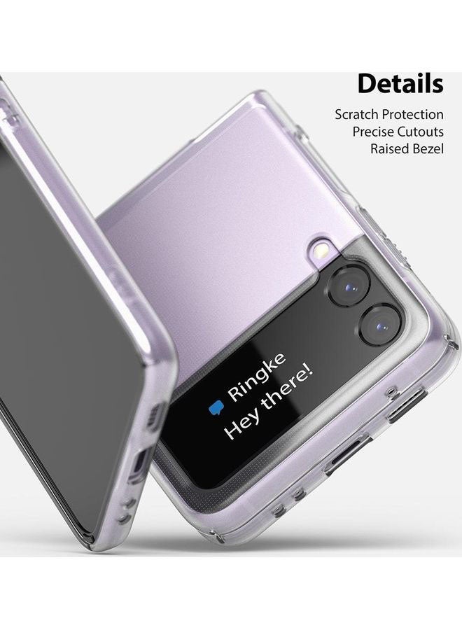 Ringke - Anti-Cling Micro-Dot Technology Shockproof Protective Slim Case for Galaxy Z Flip 3 5G (2021) Clear - Image 1