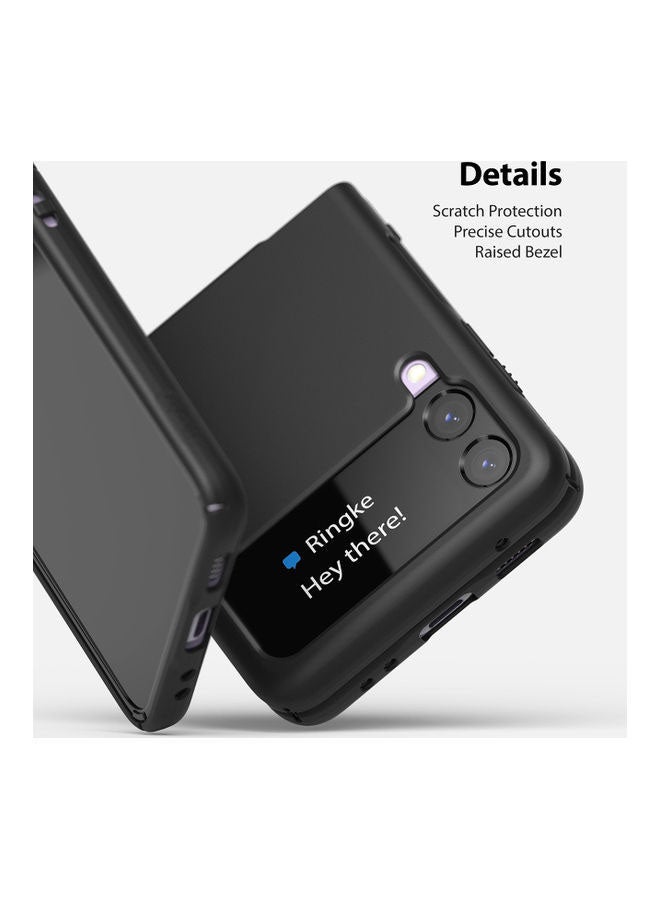 Ringke Anti-Cling Micro-Dot Technology Shockproof Protective Slim Case for Galaxy Z Flip 3 5G (2021) Black - Image 2