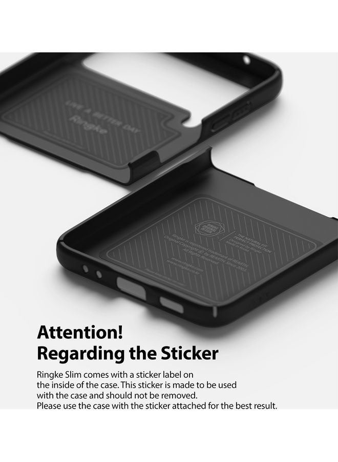 Ringke Anti-Cling Micro-Dot Technology Shockproof Protective Slim Case for Galaxy Z Flip 3 5G (2021) Black - Image 3