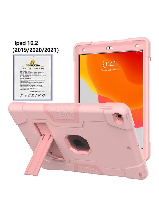 Rock Pow Protective Case Cover For Apple iPad 10.2 inch 2021/2020/2019(9th/8th/7th) Gen Rose Gold - Image 3