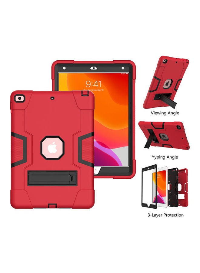 Rock Pow Protective Case Cover For Apple iPad 10.2 inch 2021/2020/2019(9th/8th/7th) Gen Red/Black - Image 5
