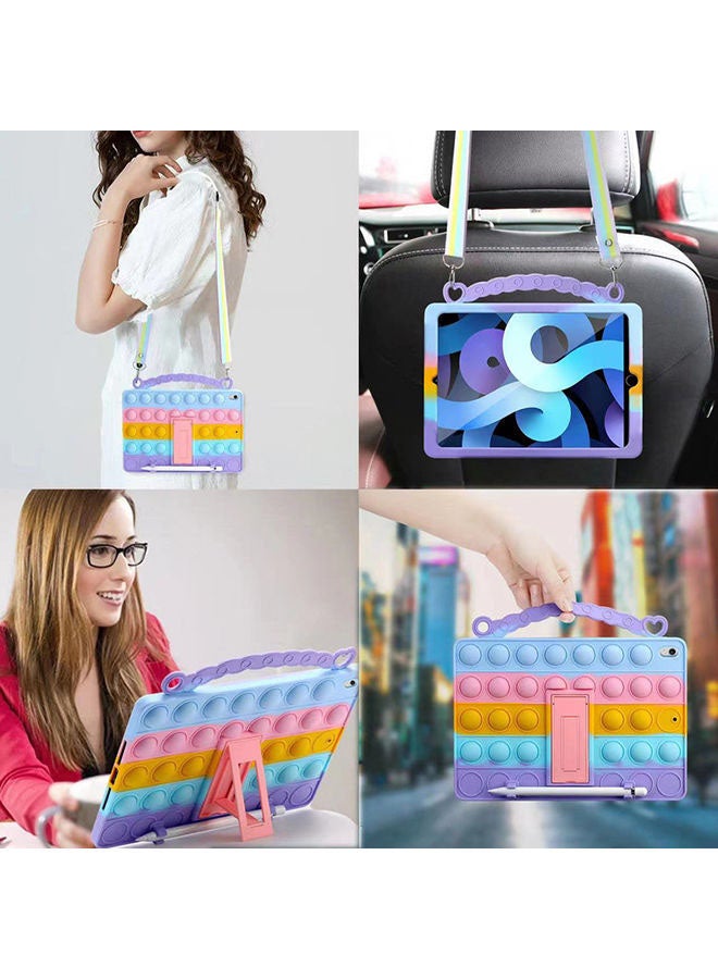 Rock Pow Shockproof Tablet Cover With Pencil Holder Hand Strap Carrying Strap Kickstand For Apple iPad Air 3/Pro 2017/Pro 2019 Multicolour - Image 2