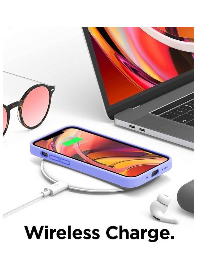 MARGOUN 3 Pack Silicone Case Soft Slim Liquid Gel Silicone Shockproof Phone Cover Microfiber Lining Full Body Protection For Apple iPhone 13 Pro 6.1 inch Sand Pink/Purple/Lemon - Image 5