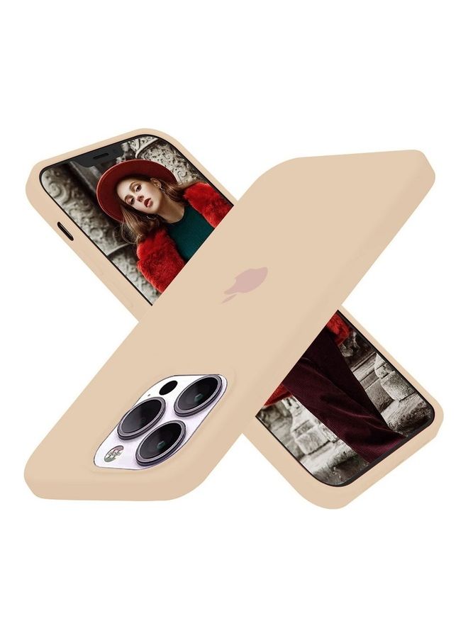 MARGOUN 3 Pack Silicone Case Soft Slim Liquid Gel Silicone Shockproof Phone Cover Microfiber Lining Full Body Protection For Apple iPhone 13 Pro 6.1 inch Pink Sand/Midnight Blue/Lemon - Image 3