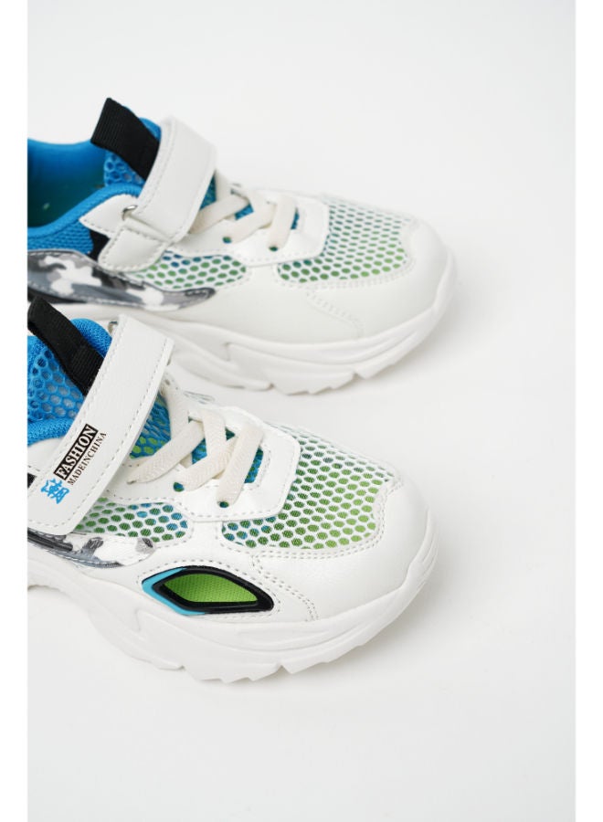 QUWA Stylish Velcro Strap Low Top Sneakers Multicolour - Image 4
