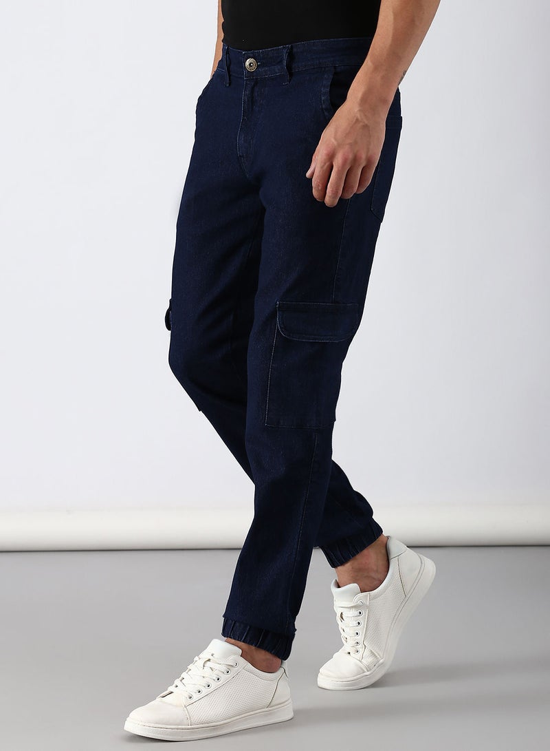 ABOF Slim Fit Jeans Dark Wash - Image 3