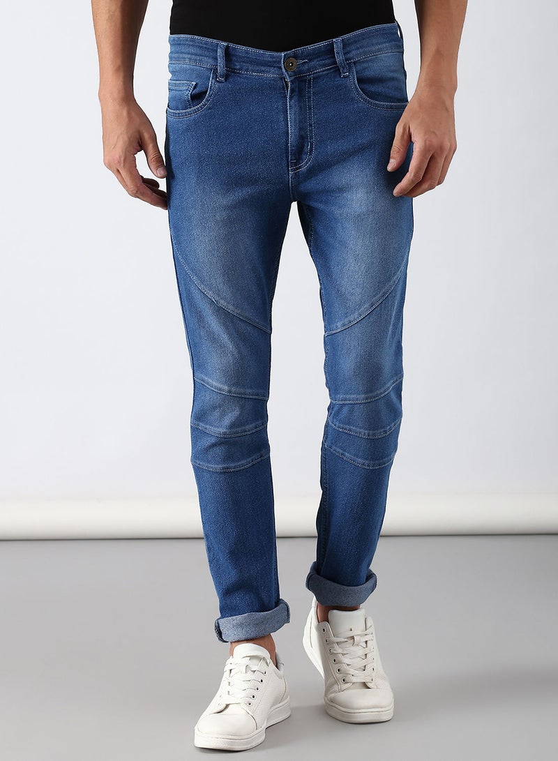 ABOF - Slim Fit Jeans Light Blue - Image 1