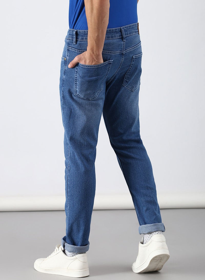 ABOF - Slim Fit Jeans Blue - Image 1