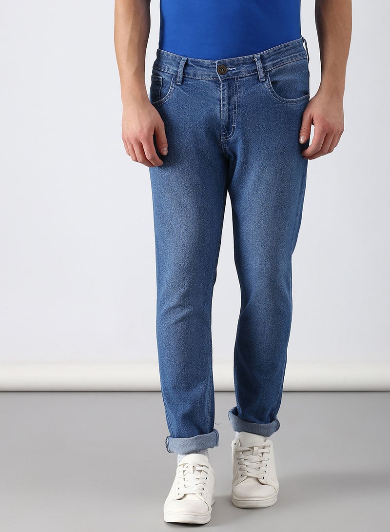ABOF - Slim Fit Jeans Blue - Image 1
