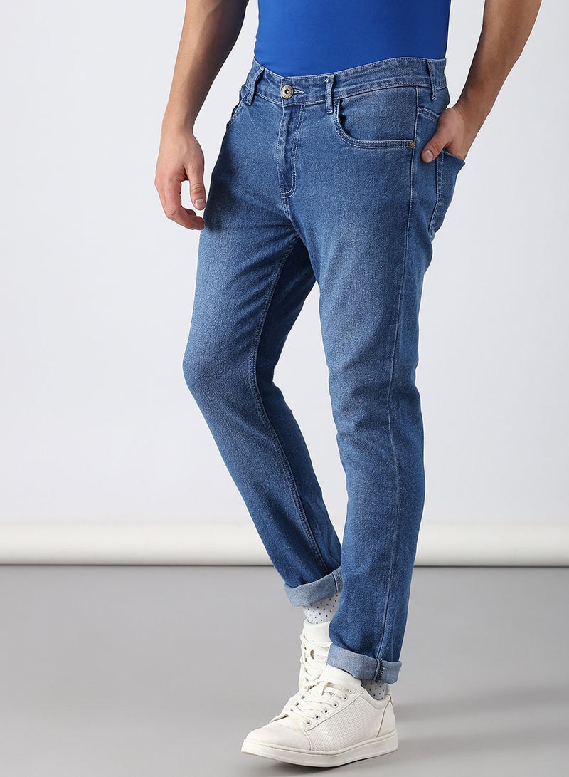 ABOF - Slim Fit Jeans Blue - Image 1