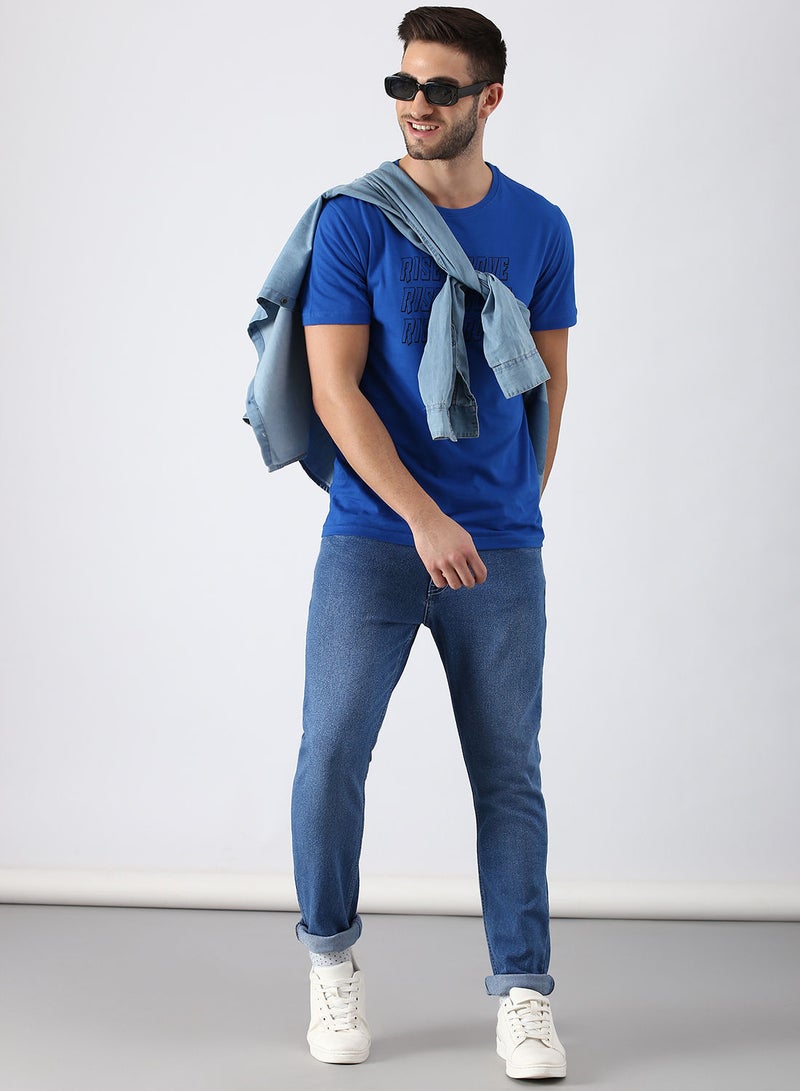 ABOF - Slim Fit Jeans Blue - Image 1