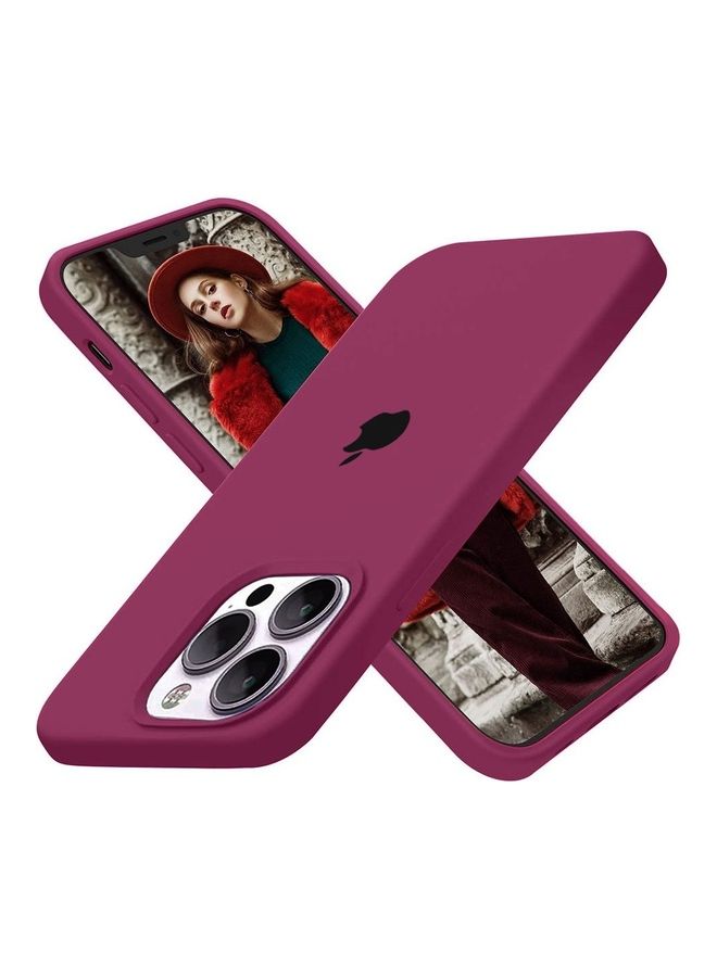 MARGOUN 3 Pack Silicone Case Soft Slim Liquid Gel Silicone Shockproof Phone Cover Microfiber Lining Full Body Protection For Apple iPhone 13 Pro Max 6.7 inch Orange/Plum/Slate Blue - Image 2