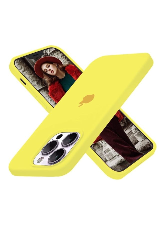 MARGOUN 3 Pack Silicone Case Soft Slim Liquid Gel Silicone Shockproof Phone Cover Microfiber Lining Full Body Protection For Apple iPhone 13 Pro 6.1 inch Pink Sand/Yellow/Light Blue - Image 2