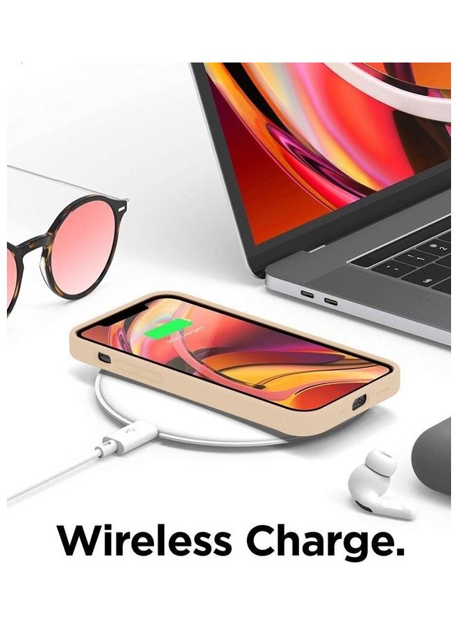 MARGOUN 3 Pack Silicone Case Soft Slim Liquid Gel Silicone Shockproof Phone Cover Microfiber Lining Full Body Protection For Apple iPhone 13 Pro 6.1 inch Pink Sand/Yellow/Light Blue - Image 4