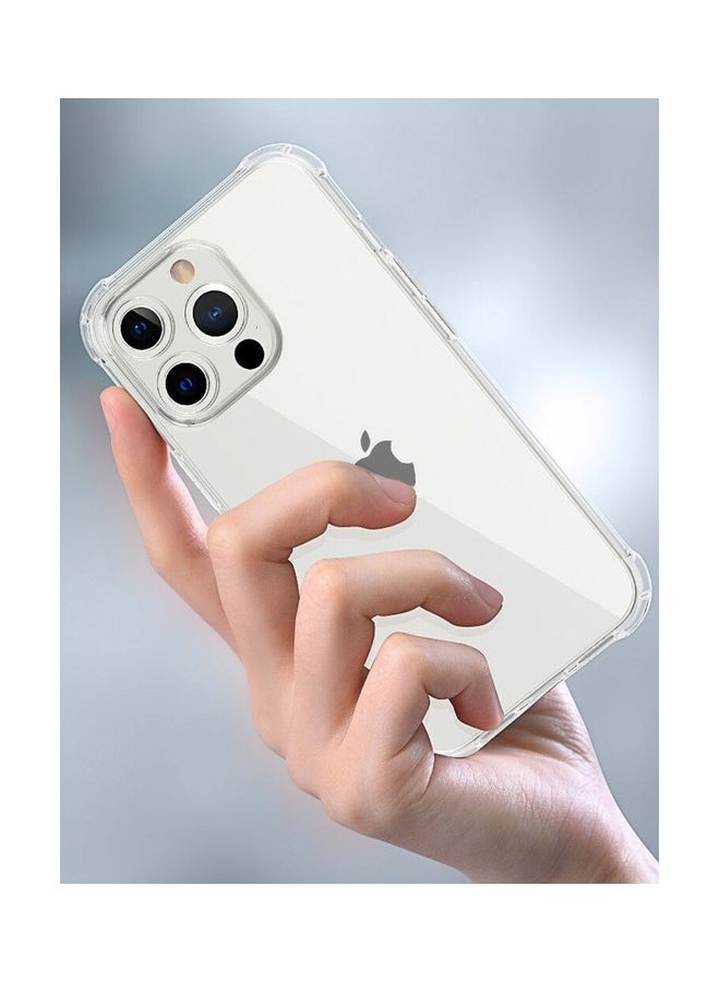 MARGOUN Soft Flexible TPU Anti-Shock Slim Transparent Clear Back Case Cover with Reinforced Bumper Corners For Apple iPhone 14 Pro Max 6.7 inch Clear Clear  - Image 3