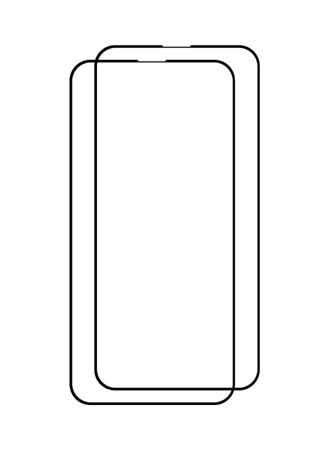 MARGOUN 2 Pack Anti-Scratch Tempered Glass Clear HD Edge to Edge Full Coverage 9H Case Friendly Film Screen Protector For Apple iPhone 14 Pro 6.1 inch Clear/Black - Image 4