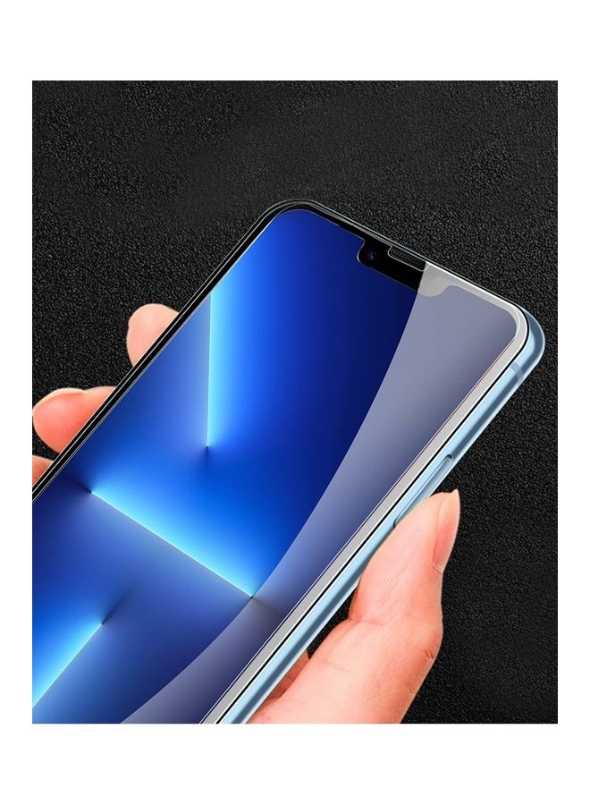 مارجون لاصقة حماية للشاشة من الزجاج المقوى الشفاف والمضاد للخدوش بتغطية كاملة من الحافة إلى الحافة بدرجة صلابة 9H ومتوافقة مع غطاء الحماية مقاس 6.4 بوصة لهاتف آيفون 14 بلس شفاف - Image 5