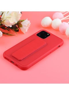 MARGOUN Hand Grip Foldable Magnetic Kickstand Wrist Strap Finger Grip Case Cover For Apple iPhone 14 Pro 6.1 inch Red  - Image 4