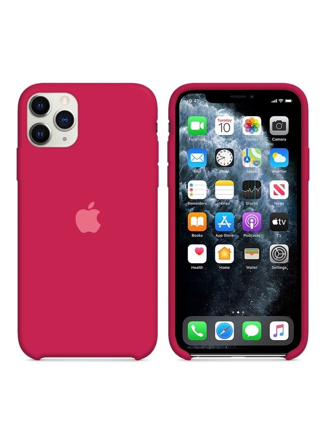 MARGOUN 3 Pack Silicone Case Soft Slim Liquid Gel Silicone Shockproof Phone Cover Microfiber Lining Full Body Protection For Apple iPhone 11 Pro 5.8 inch Black/Light Pink/Cherry - Image 4