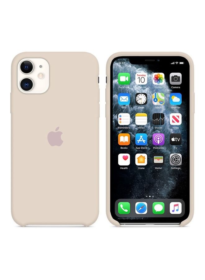 MARGOUN 3 Pack Silicone Case Soft Slim Liquid Gel Silicone Shockproof Phone Cover Microfiber Lining Full Body Protection For Apple iPhone 11 6.1 inch Pink Sand/Midnight Blue/Green - Image 2