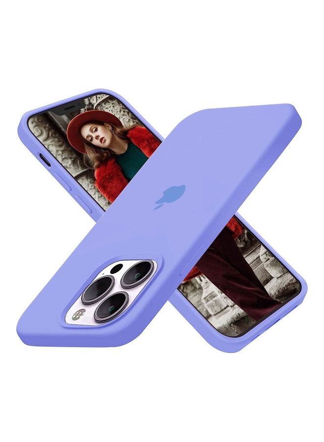 MARGOUN 3 Pack Silicone Case Soft Slim Liquid Gel Silicone Shockproof Phone Cover Microfiber Lining Full Body Protection For Apple iPhone 13 Pro 6.1 inch Red/Dark Grey/Purple - Image 3