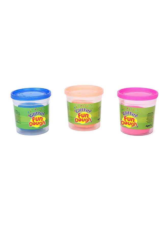فنسكول Sofdough Glitter Pack Attractive Colours Clay For Kids 30.5x5.2x6cm  - Image 1