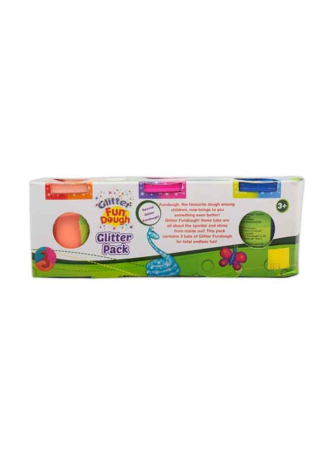 فنسكول Sofdough Glitter Pack Attractive Colours Clay For Kids 30.5x5.2x6cm  - Image 3