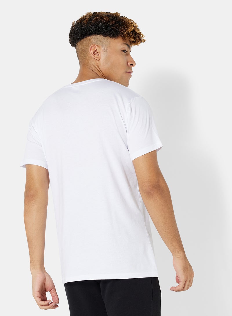 JACK & JONES - Essential Crew Neck T-Shirt White - Image 1