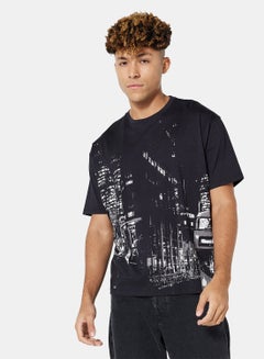Ted Baker Graphic T-Shirt Dark Navy  - Image 1
