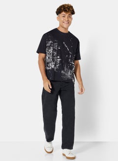 Ted Baker Graphic T-Shirt Dark Navy  - Image 4