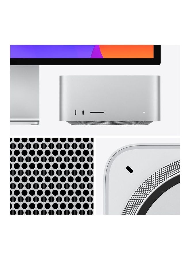 Apple - Mac Studio (2022) M1 Max chip with 10‑core CPU and 24‑core GPU Processer/32GB RAM/512GB SSD/Integrated Graphics Silver - Image 1