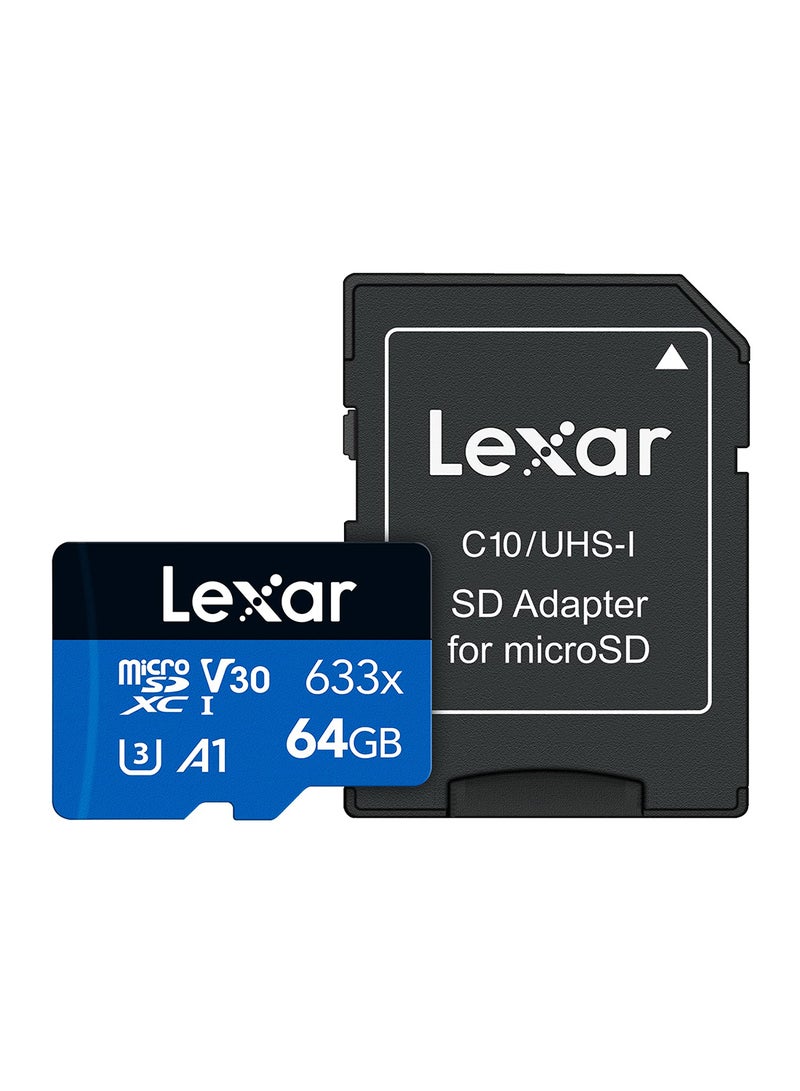 Lexar - 633x Micro SDHC/SDXC UHS-I Card 64 GB - Image 1