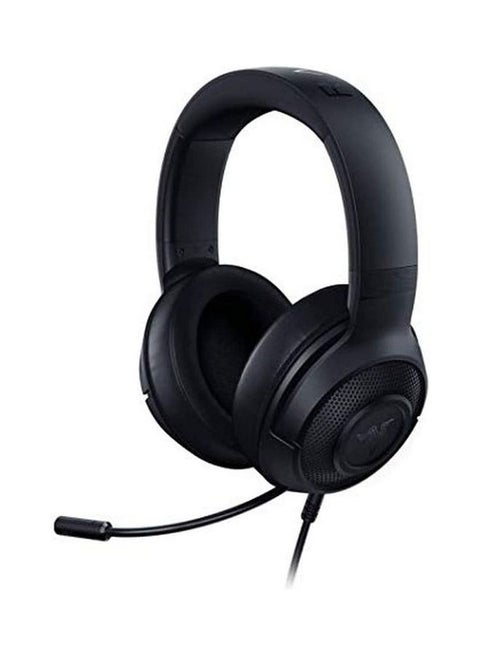 سماعة الألعاب Razer Kraken X Lite خفيفة الوزن: صوت محيطي 7.1 - إطار من الألومنيوم خفيف الوزن - ميكروفون قلبي قابل للانحناء - للكمبيوتر الشخصي، PS4، PS5، Switch، Xbox One، Xbox Series X & S، الهاتف المحمول - أسود