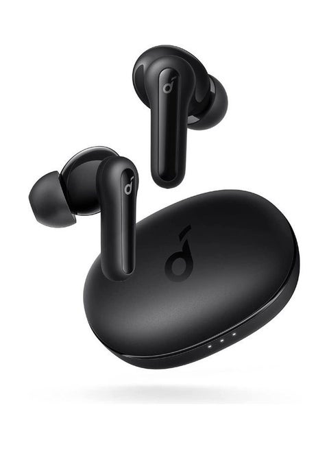 سماعات أذن لاسلكية Life P2 Mini تعمل بتقنية البلوتوث، ومشغلات مقاس 10 مم مع صوت جهير كبير، ومعادل صوت مخصص، وبلوتوث 5.2، ووقت تشغيل يصل إلى 32 ساعة، ومنفذ USB-C للشحن السريع أسود