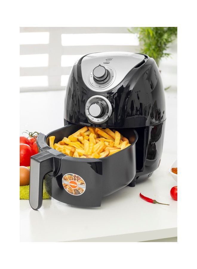 GEEPAS - Air Fryer 2.5 L With Rapid Air Circulation System | Adjustable Temperature Control | 30 Minute Manual Timer 2.5 L 1300 W GAF37521 Black - Image 1