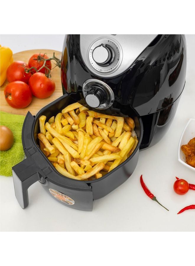 GEEPAS - Air Fryer 2.5 L With Rapid Air Circulation System | Adjustable Temperature Control | 30 Minute Manual Timer 2.5 L 1300 W GAF37521 Black - Image 1