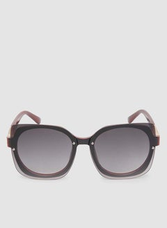 Women's Sunglass With Durable Frame Lens Color Grey Frame Color Maroon