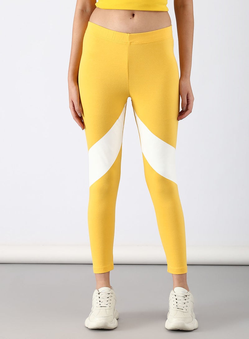 ABOF - Slim Fit Leggings Yellow - Image 1