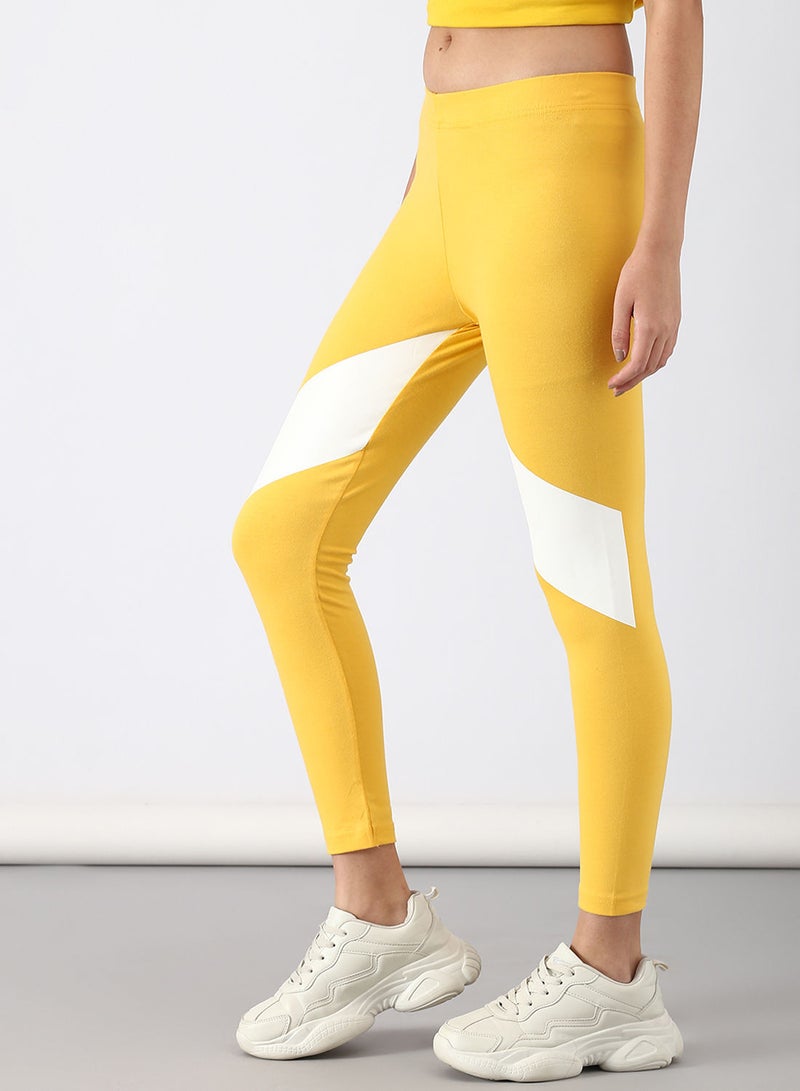 ABOF - Slim Fit Leggings Yellow - Image 1