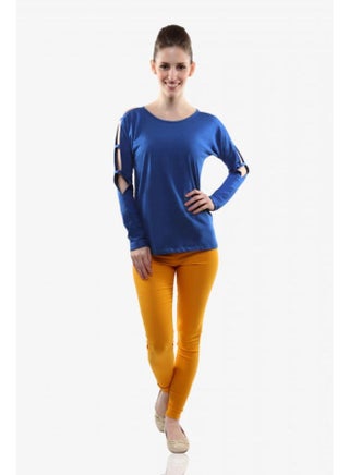 Show And Tell Ladder Sleeve Top Cobalt Blue - v1662128542/N50984821V_1